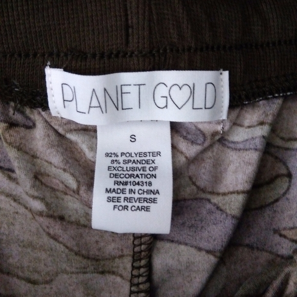 Planet Gold Vetiver Camo/Red Jogger Pants WP-1 - Picture 3 of 3